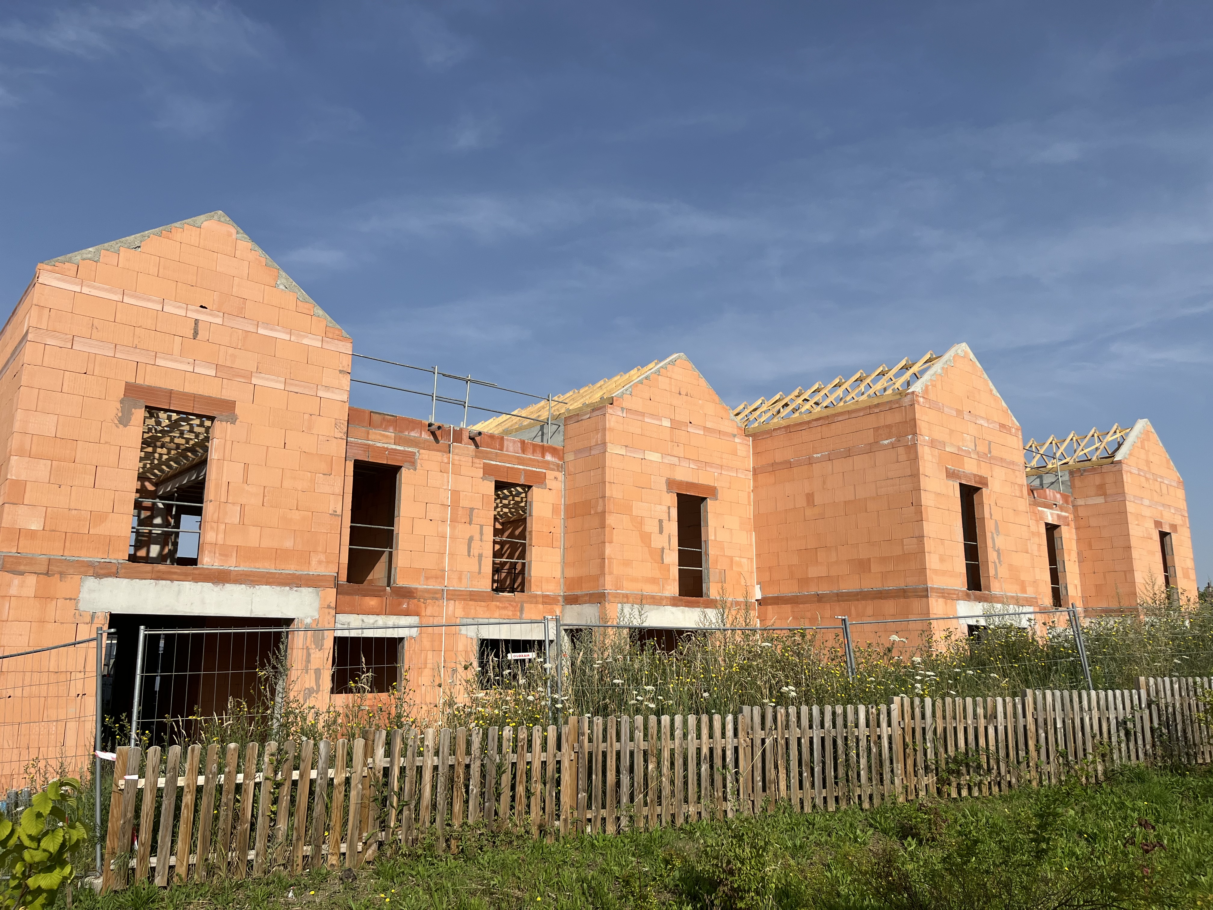 Chantier construction ZAC du Champ Prieur 1 à Semoy, par les résidences de l'Orléanais